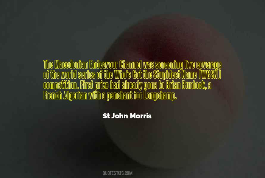 St John Morris Quotes #520517