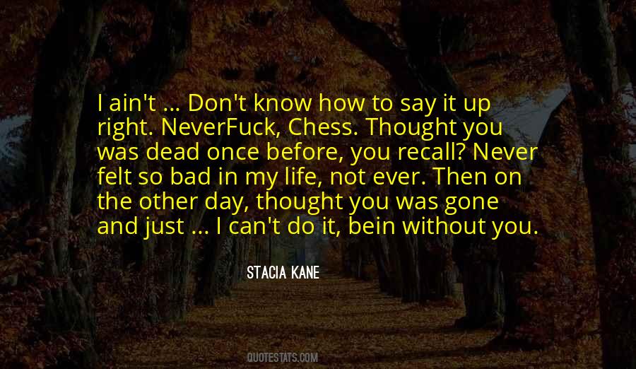 Stacia Kane Quotes #1047820