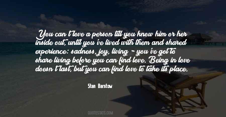 Stan Barstow Quotes #494213