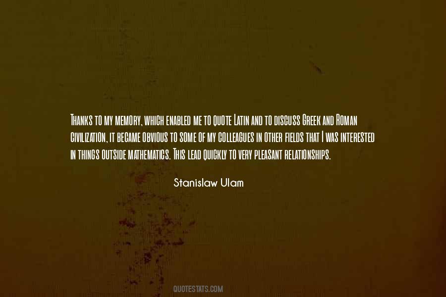 Stanislaw Ulam Quotes #1775449