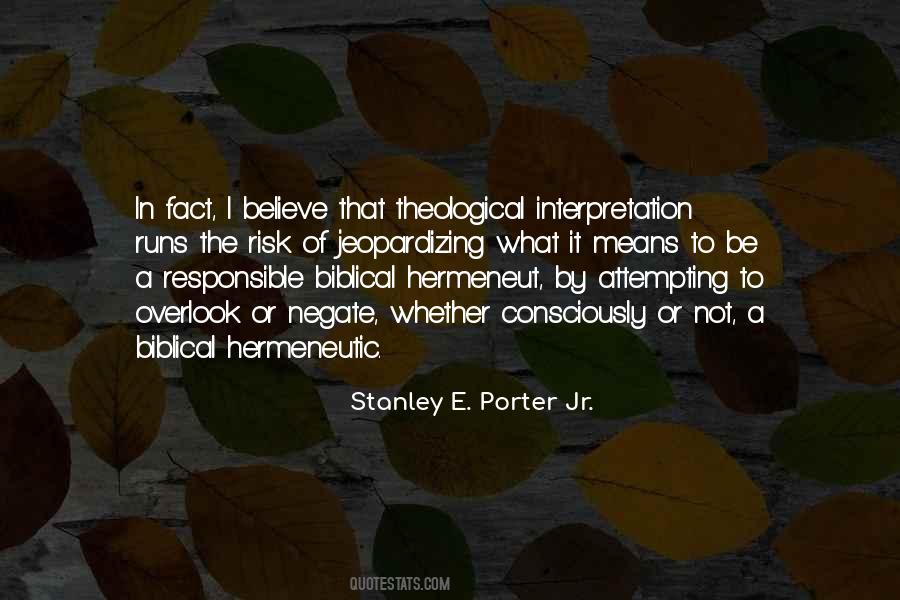 Stanley E. Porter Jr. Quotes #165971