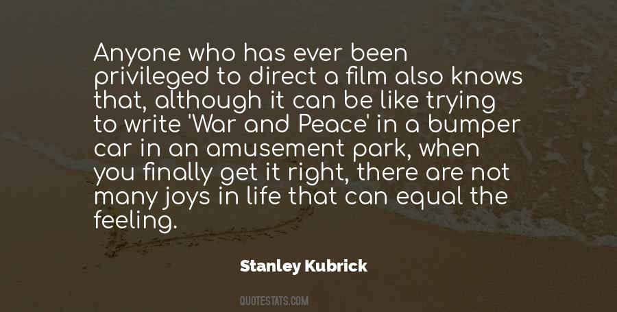 Stanley Kubrick Quotes #48550