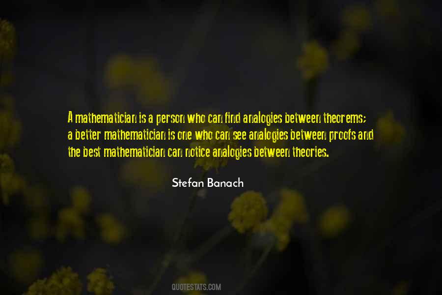 Stefan Banach Quotes #931390