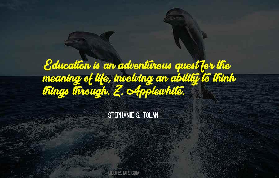 Stephanie S. Tolan Quotes #180458