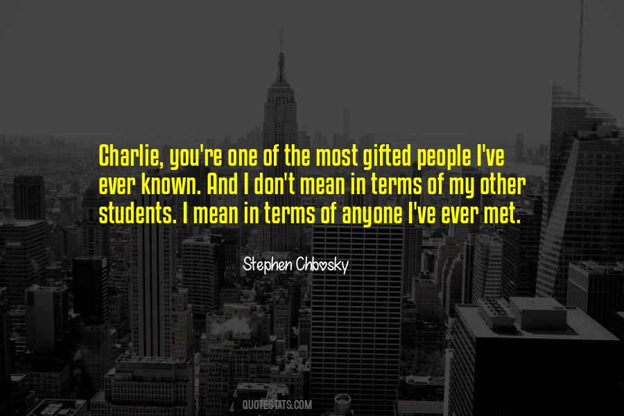 Stephen Chbosky Quotes #379547