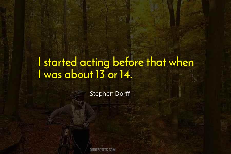 Stephen Dorff Quotes #512066