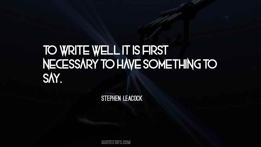 Stephen Leacock Quotes #573191