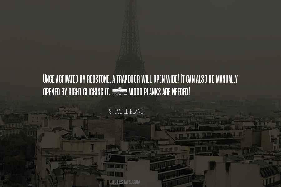 Steve De Blanc Quotes #677147