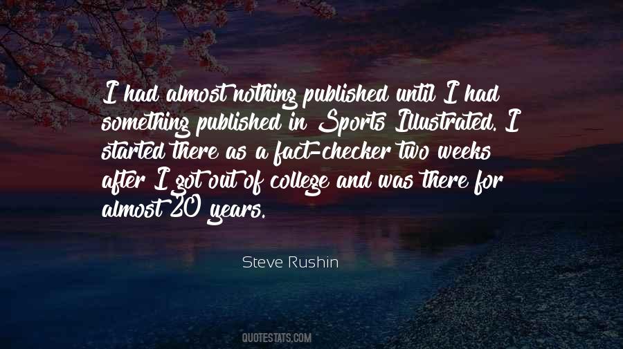 Steve Rushin Quotes #1719652