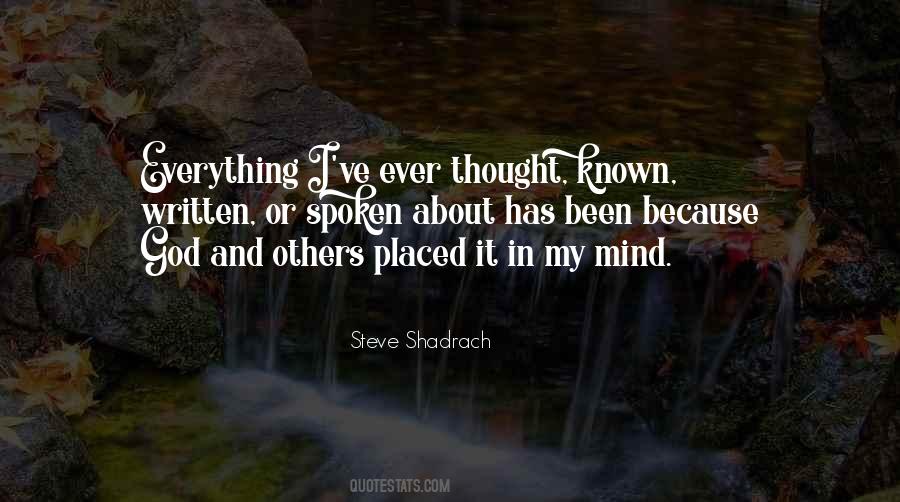 Steve Shadrach Quotes #265153