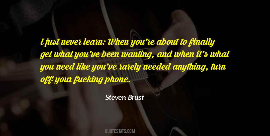 Steven Brust Quotes #39706