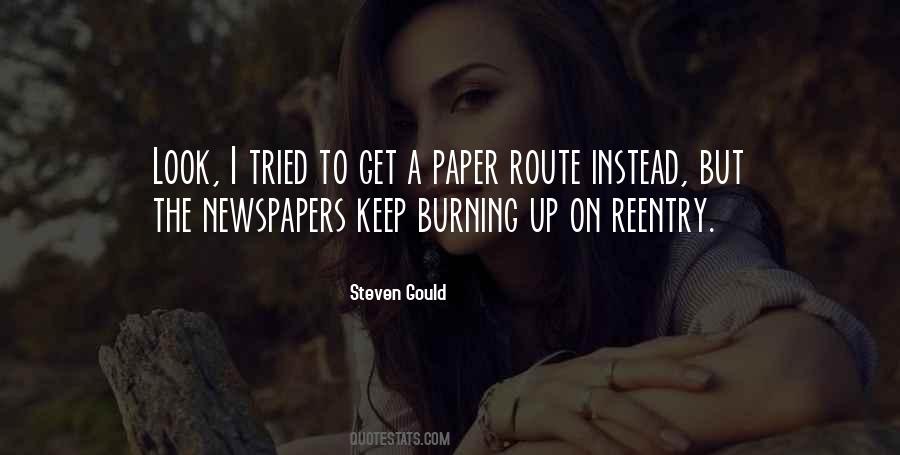 Steven Gould Quotes #1045858 Steven Gould Quotes #1045858