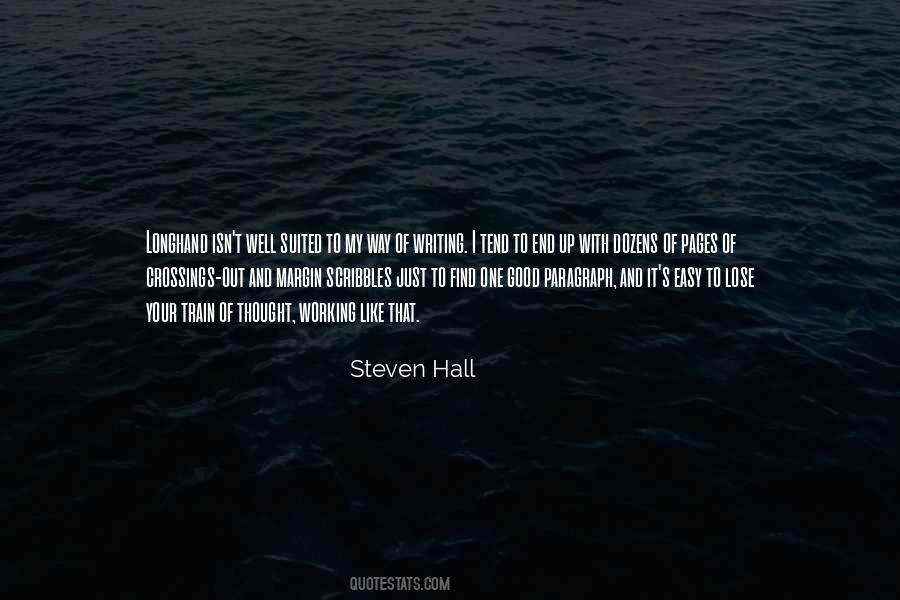 Steven Hall Quotes #176222