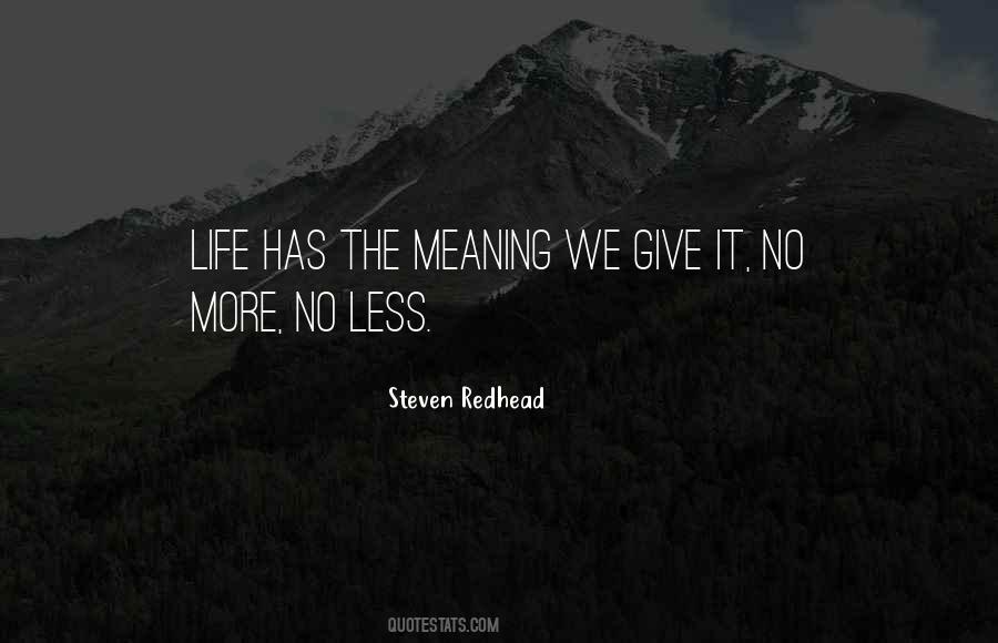 Steven Redhead Quotes #64656