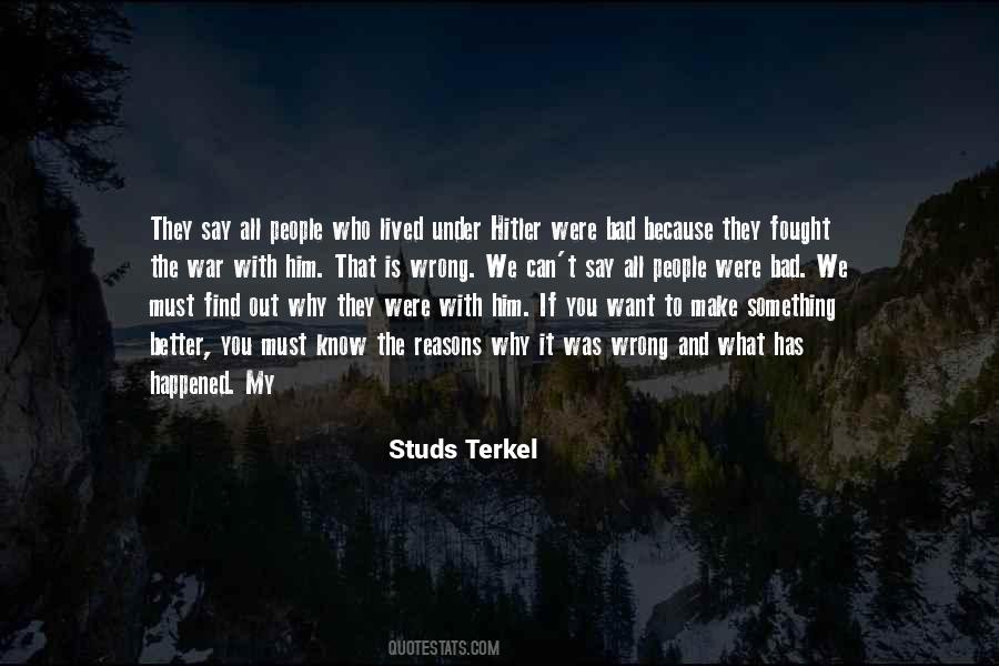 Studs Terkel Quotes #1546843