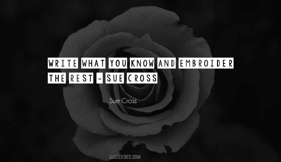 Sue Cross Quotes #1391883