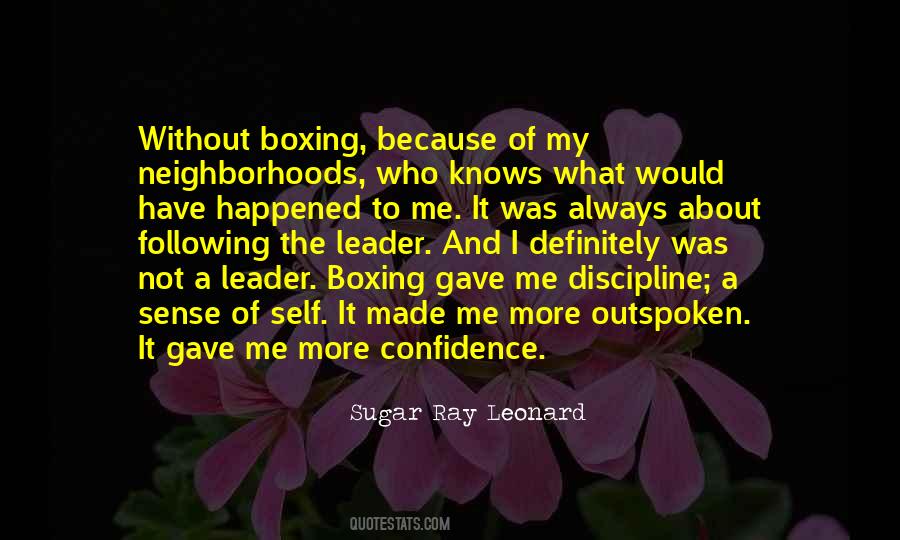 Sugar Ray Leonard Quotes #372298