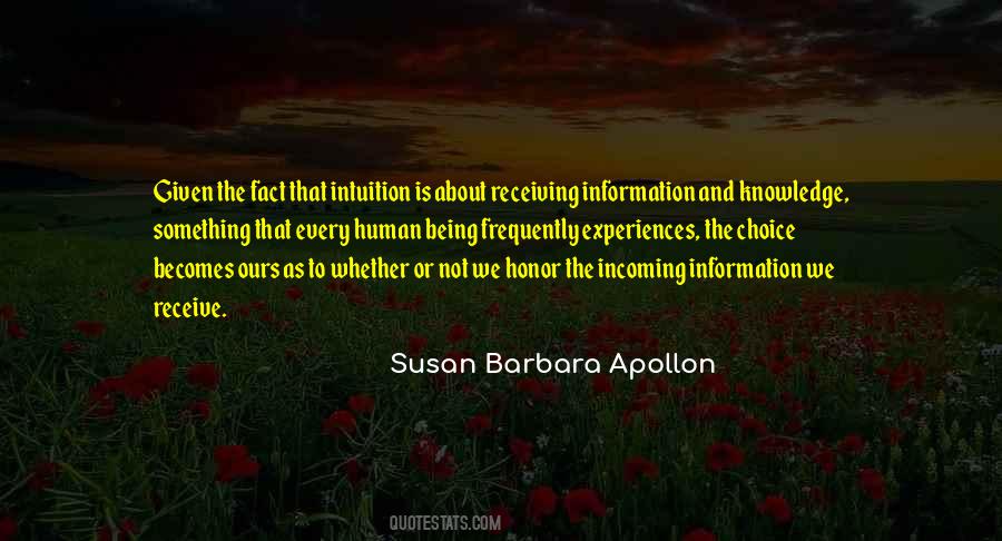 Susan Barbara Apollon Quotes #511189