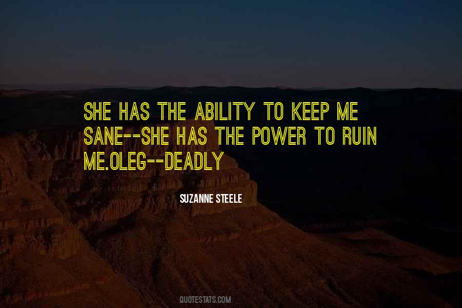 Suzanne Steele Quotes #187812