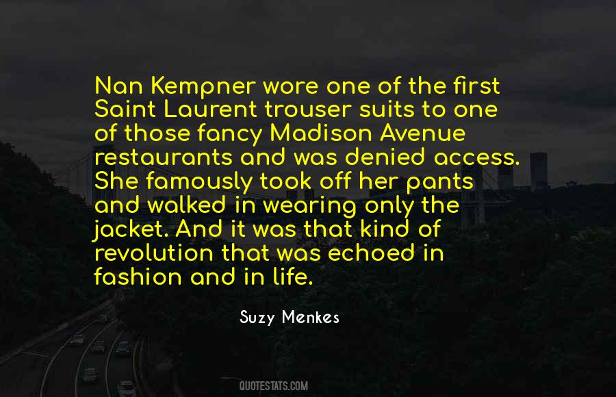 Suzy Menkes Quotes #1027888