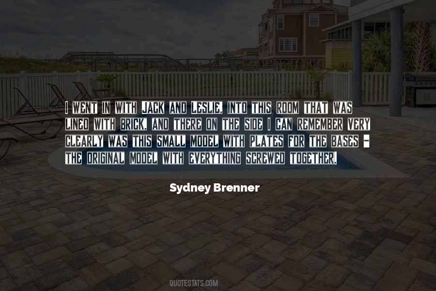 Sydney Brenner Quotes #1355766