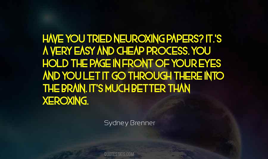 Sydney Brenner Quotes #1589431