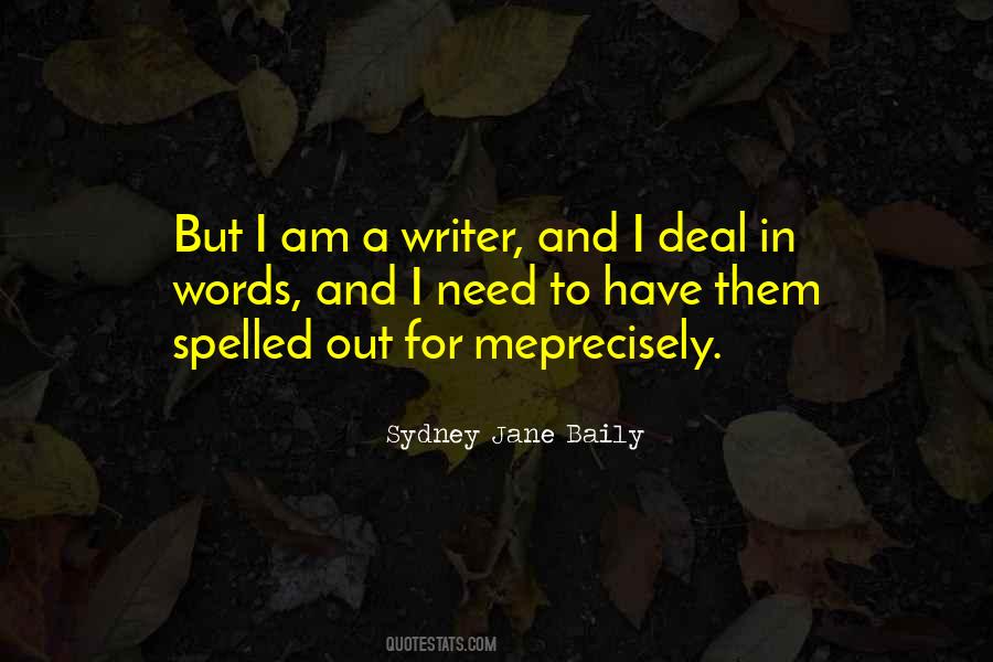 Sydney Jane Baily Quotes #135794