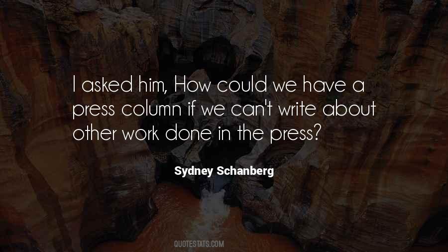 Sydney Schanberg Quotes #1174054
