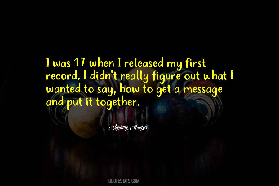 Sydney Wayser Quotes #960067