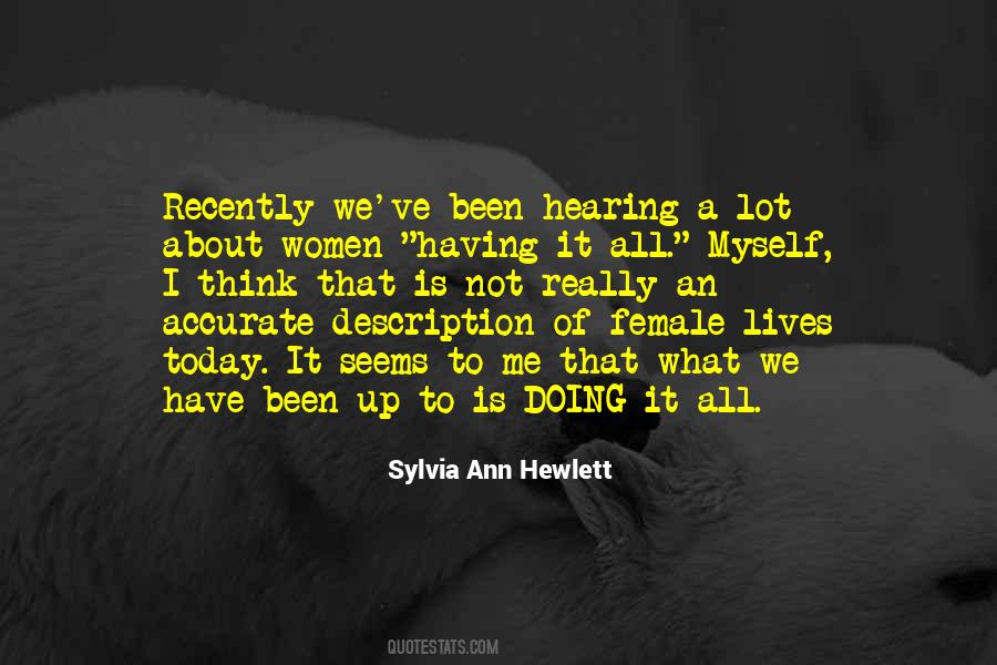Sylvia Ann Hewlett Quotes #85369