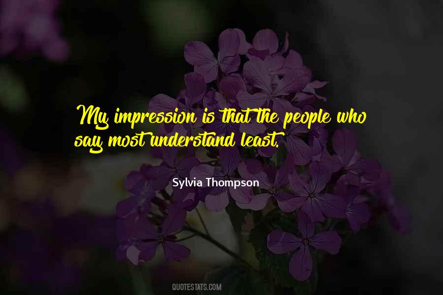 Sylvia Thompson Quotes #889008