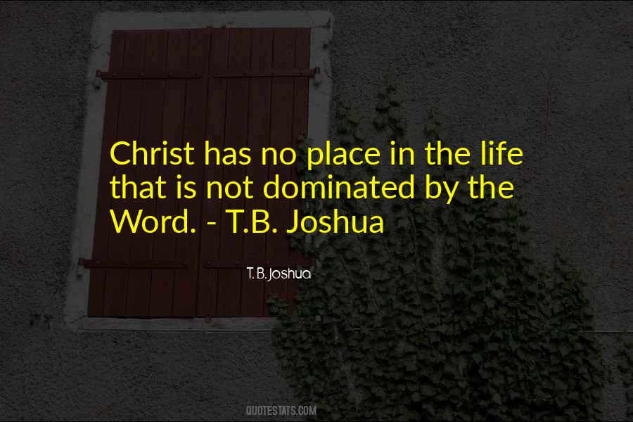 T. B. Joshua Quotes #1465791