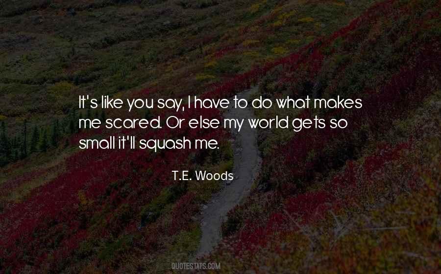 T.E. Woods Quotes #526228