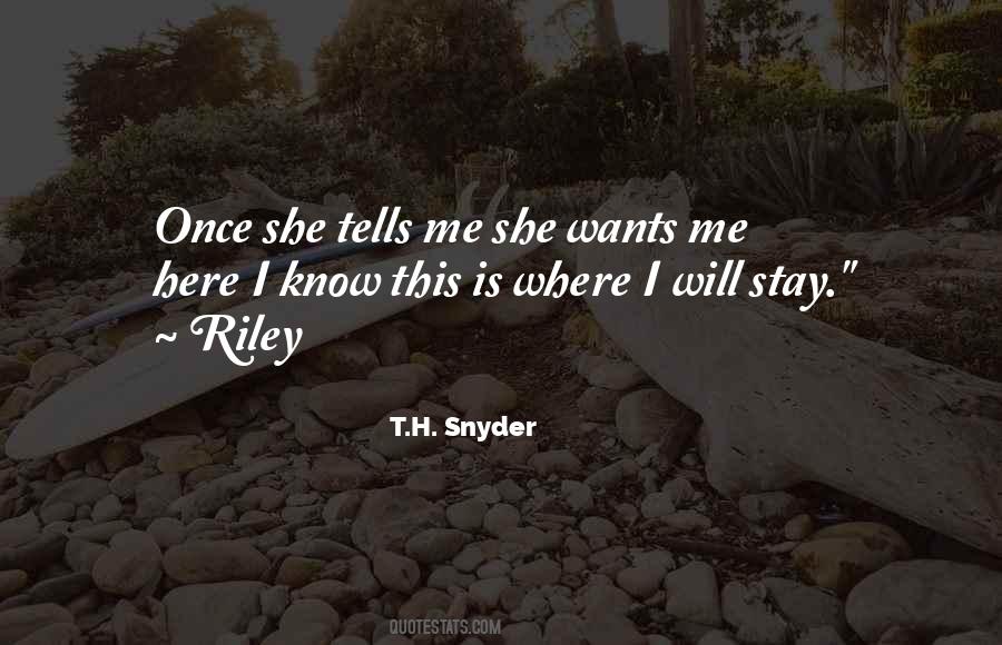 T.H. Snyder Quotes #607355