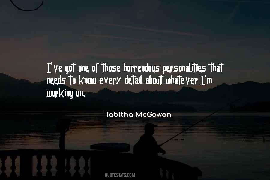 Tabitha McGowan Quotes #370702