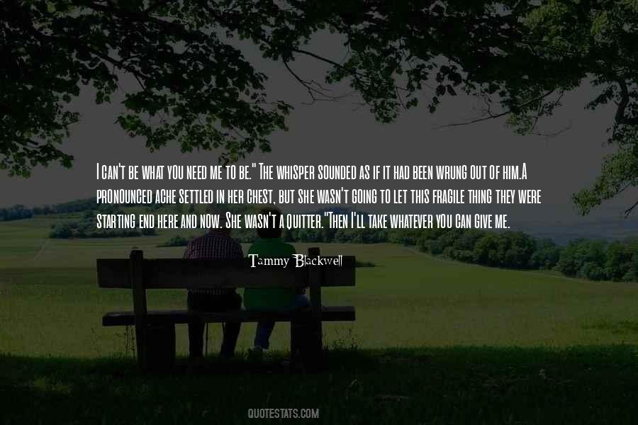 Tammy Blackwell Quotes #551972