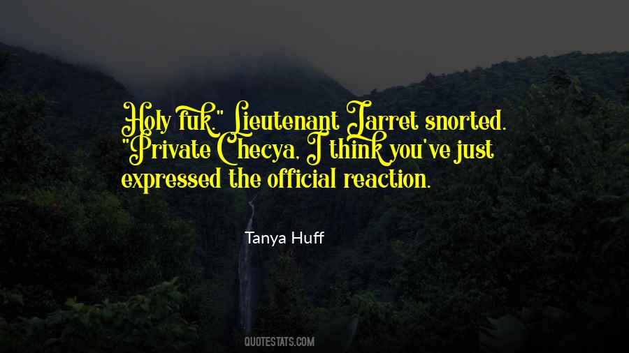 Tanya Huff Quotes #1583086
