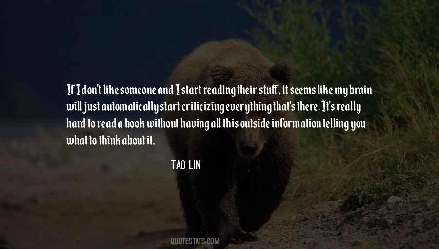 Tao Lin Quotes #178182