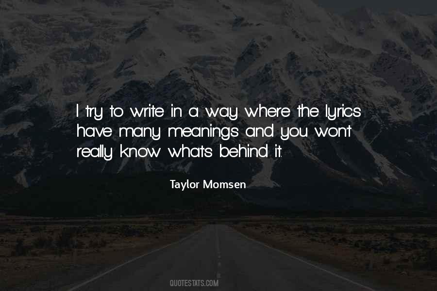 Taylor Momsen Quotes #767255