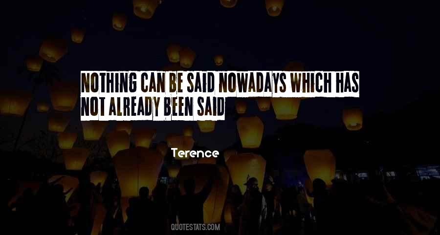 Terence Quotes #748393