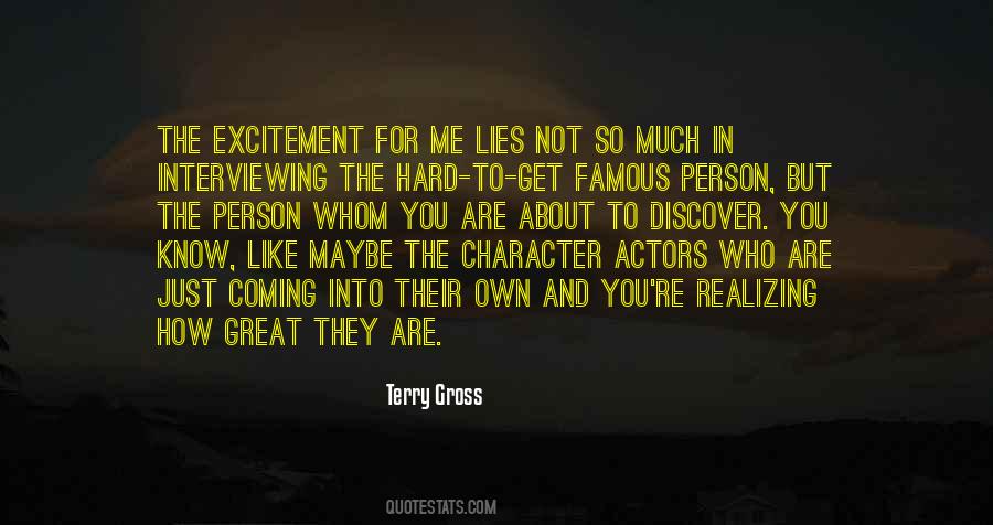 Terry Gross Quotes #302505