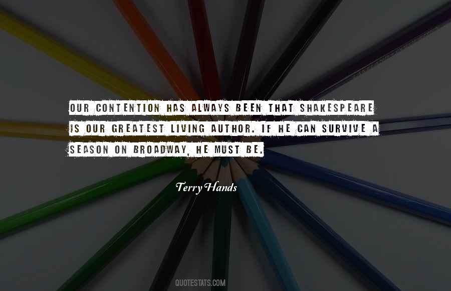 Terry Hands Quotes #171144