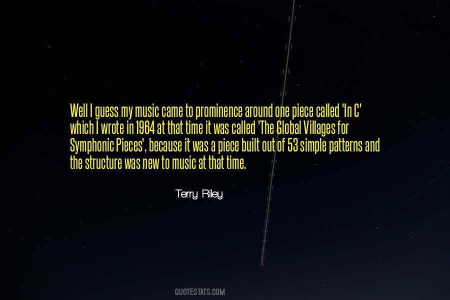 Terry Riley Quotes #177139