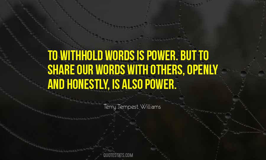 Terry Tempest Williams Quotes #530805