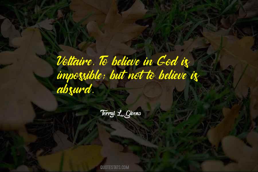 Terryl L. Givens Quotes #1018978