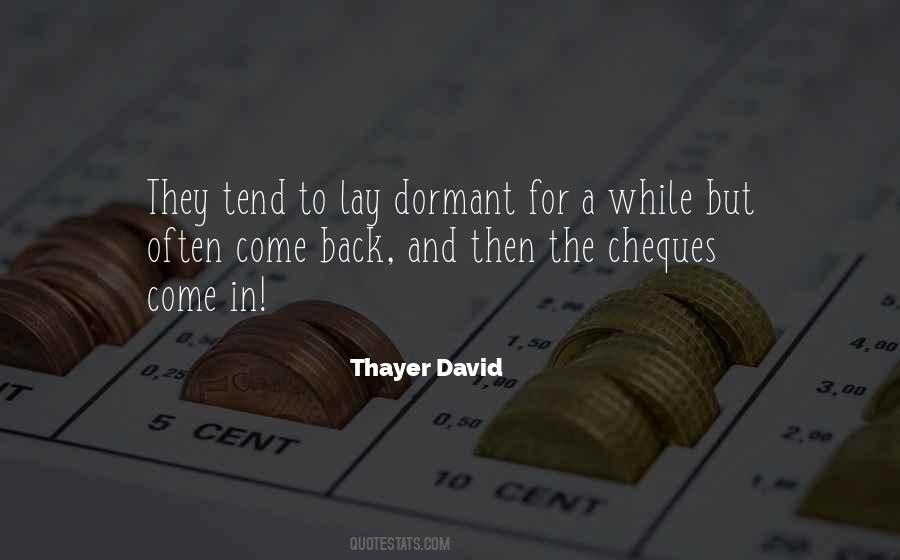 Thayer David Quotes #1522357