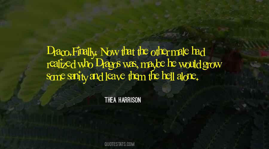 Thea Harrison Quotes #12896