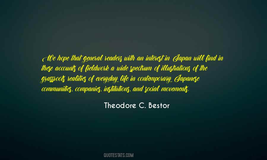 Theodore C. Bestor Quotes #1827437 Theodore C. Bestor Quotes #1827437