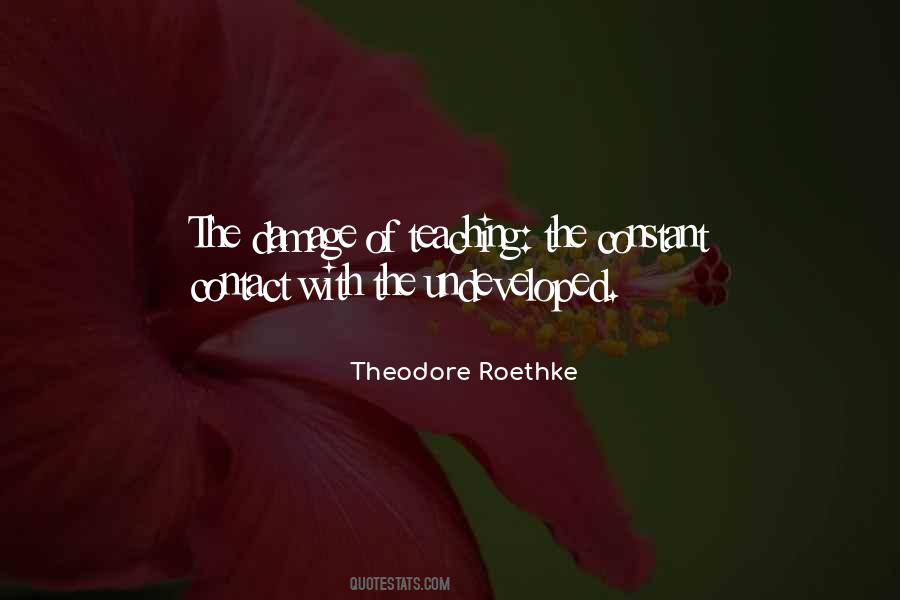 Theodore Roethke Quotes #186427