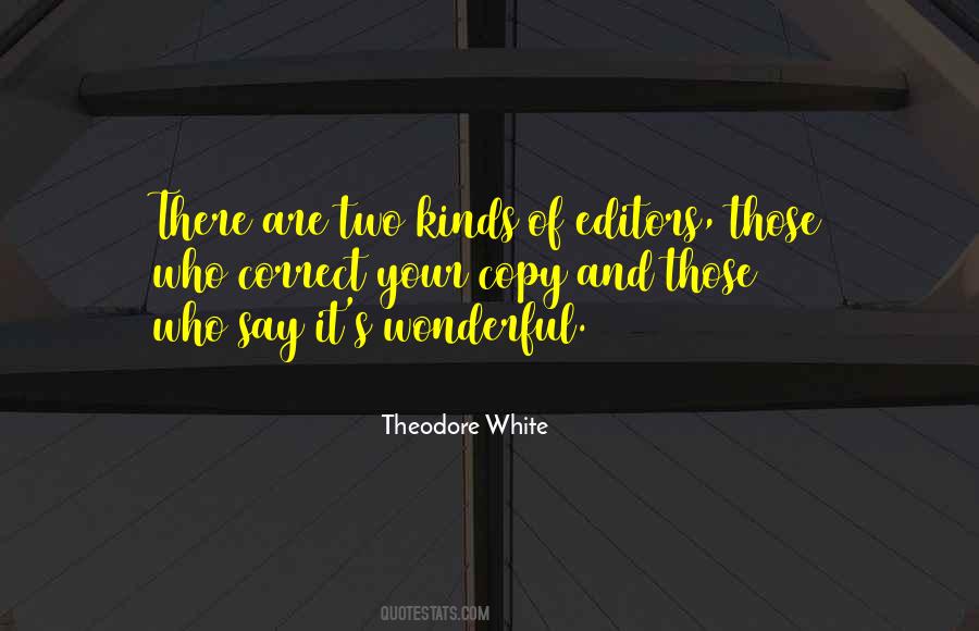 Theodore White Quotes #1841146